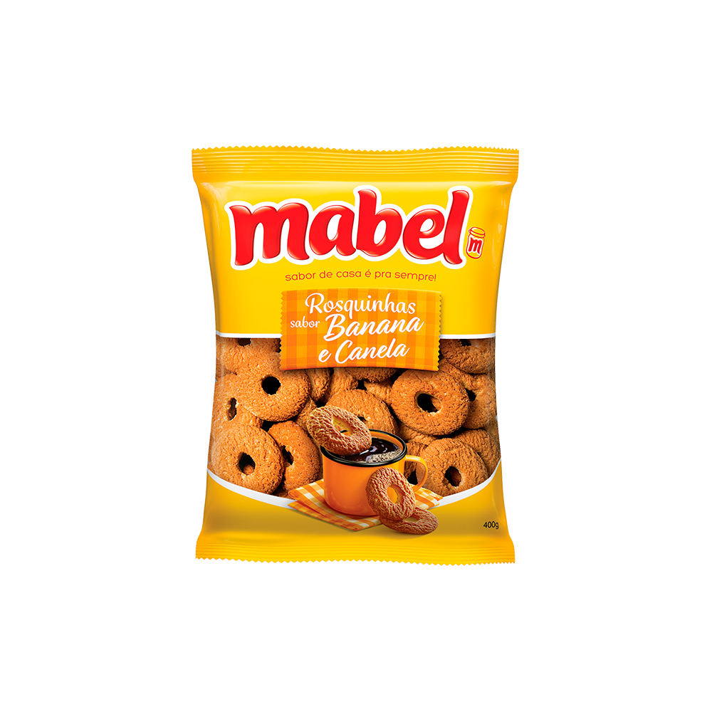 Rosquinha de Banana e Canela - Mabel 350g