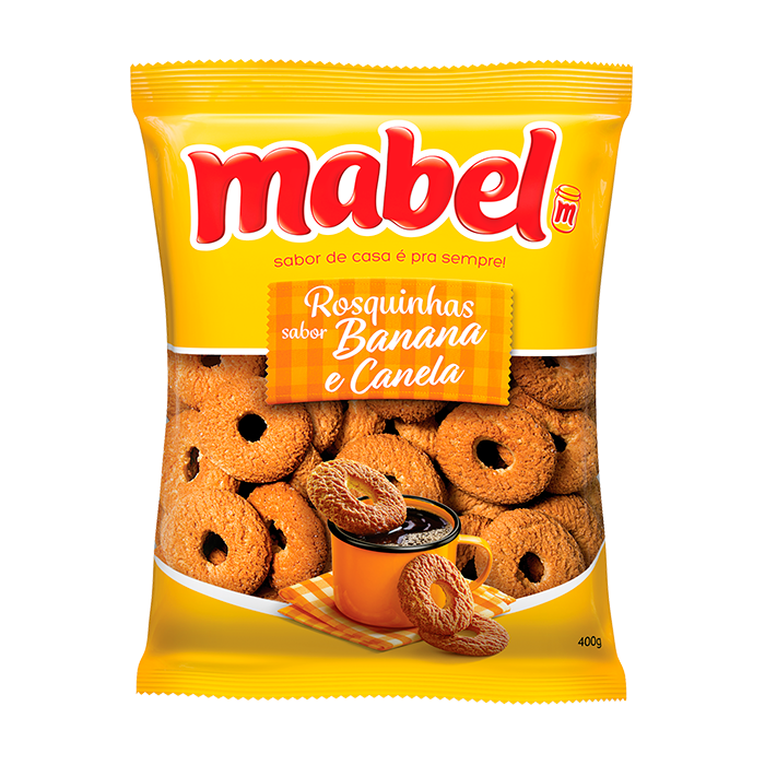 Rosquinha de Banana e Canela - Mabel 350g