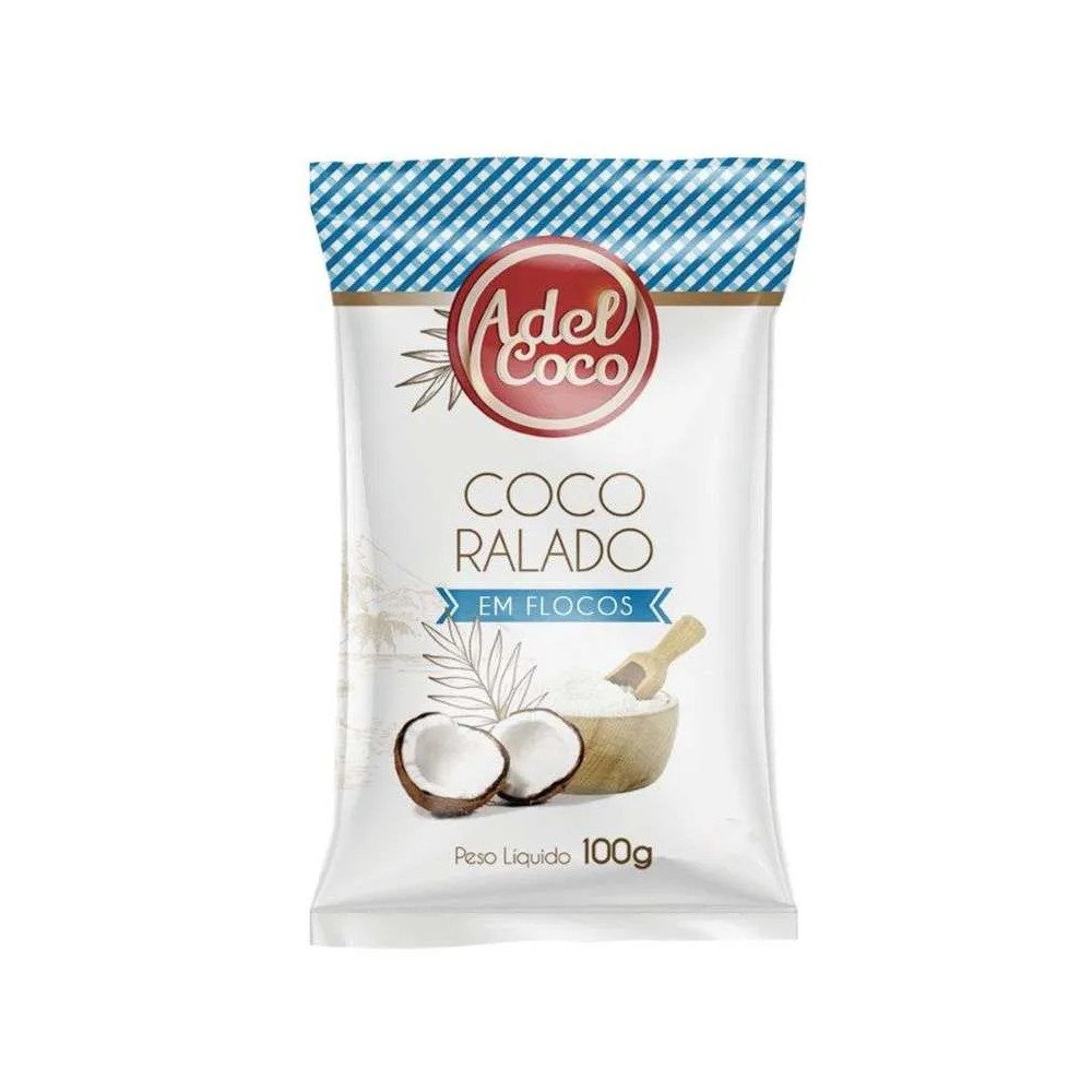 Coco Ralado em Flocos Adel Coco 100g